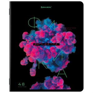 Тетрадь предметная PIGMENT 48 л., глянцевый УФ-лак, ФИЗИКА, клетка, подсказ, BRAUBERG, 404768 - фото 3448493