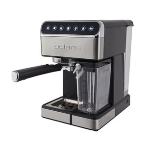 Кофеварка рожковая POLARIS PCM 1535E, 1400 Вт, объем 1,8 л, 15 бар, автокапучинатор, черная, 37135 - фото 3650566