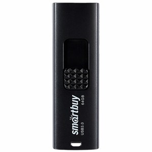Флеш-диск 64 GB SMARTBUY Fashion USB 3.0, черный, SB064GB3FSK - фото 3650716