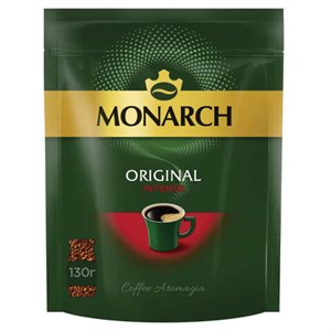 Кофе растворимый MONARCH "Intense" 130 г, сублимированный, 4091472 - фото 3783917