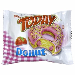 Кекс TODAY "Donut", со вкусом клубники, ТУРЦИЯ, 24 штуки по 40 г в шоу-боксе, 1367 - фото 3784331