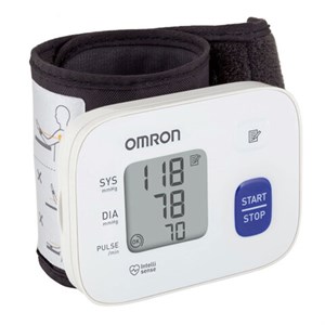 Тонометр OMRON RS2 (HEM-6121-RU), манжета 13,5-21,5 см, автоматический, на запястье, питание 2хААА - фото 3946062