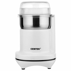 Кофемолка CENTEK CT-1365, мощность 250 Вт, вместимость 70 г, пластик, белая, CT-1365 White - фото 5417733