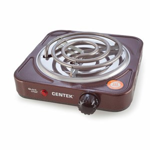 Настольная электрическая плита CENTEK CT-1508, 1000 Вт, 1 конфорка, 5 режимов нагрева, коричневая, CT-1508 Siberia - фото 5417747