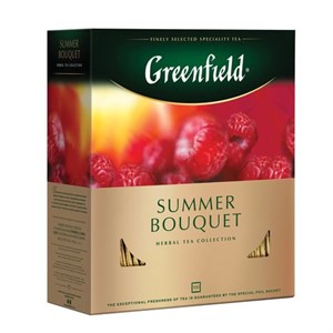 Чай GREENFIELD "Summer Bouquet" фруктовый, 100 пакетиков в конвертах по 2 г - фото 5540282