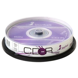 Диски CD-R SMARTTRACK, 700 Мб 52x Cake Box (упаковка на шпиле), КОМПЛЕКТ 10 шт., ST000148 - фото 5990863