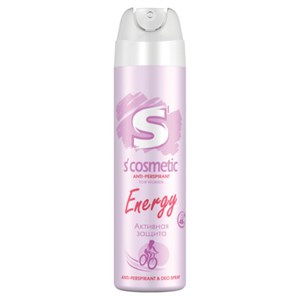 Дезодорант-антиперспирант женский 145 мл, S’COSMETIC "Energy", СИБИАР, 5-05.01.025.15 - фото 6017308