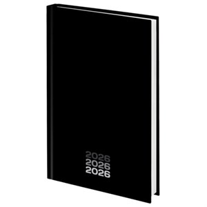 Ежедневник датированный 2026 145х215 мм, А5, STAFF, ламинированная обложка, "Black style", 117325 - фото 6100078