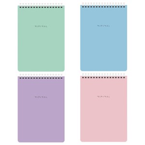 Блокнот А5 146х206 мм, 60 л., гребень, картон, жесткая подложка, клетка, BRAUBERG "Minimal Pastel", 116427 - фото 6230212