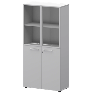 Шкаф высокий комб. Кортез СМШ48.28F.28RS(Б) Белый - фото 6246004