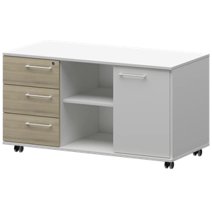 Креденция левая Кортез KZT-62L Кронберг/Белый - фото 6246053
