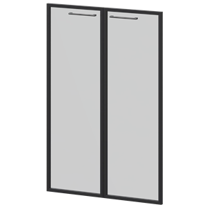 Фасады рамочные стеклянные Кортез KZF-38RS(Ч) Тонированный - фото 6246200