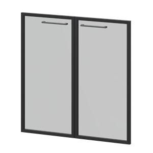 Фасады рамочные стеклянные Кортез KZF-28RS(Ч) Тонированный - фото 6246202