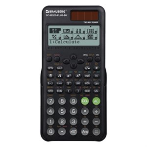 Калькулятор инженерный BRAUBERG SC-991ES-PLUS-BK (164х80 мм), 552 функции, 10+2 разряда, ЧЕРНЫЙ, 272651 - фото 6280851
