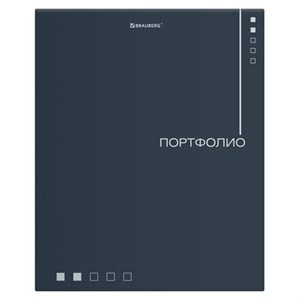 Папка-портфолио универсальная, 4 кольца, 20 файлов, 7БЦ матовая, BRAUBERG "Minimalism", 117553 - фото 6320682
