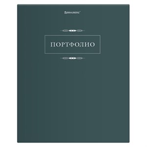 Папка-портфолио универсальная, 4 кольца, 20 файлов, 7БЦ матовая, BRAUBERG "Classic", 117554 - фото 6320683