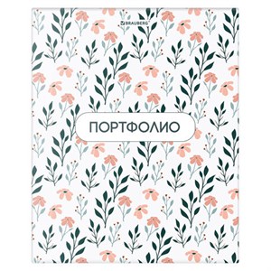 Папка-портфолио универсальная, 4 кольца, 20 файлов, 7БЦ матовая, BRAUBERG "Flowers", 117556 - фото 6320687