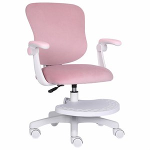 Кресло детское с подставкой для ног BRABIX "Sky MG-206", велюр, розовое, 533154 - фото 6329487