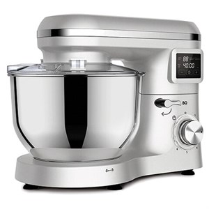 Миксер планетарный BQ (БИ-КЬЮ) MX640, 1600 Вт, 6 скоростей, 3 насадки, металлическая чаша 6 л, серебро, 86194435 - фото 6336751