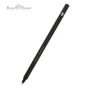 Ручка гелевая BRUNO VISCONTI "Super Slim Black", ЧЕРНАЯ, узел 0,28 мм, линия 0,2 мм, 20-0397 - фото 6403180
