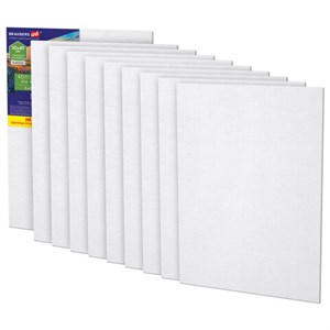 Холсты на картоне НАБОР 10 штук (30*40 см), хлопок, грунт, 280 г/м2, BRAUBERG ART CLASSIC, 192659 - фото 6414626