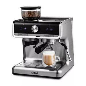Кофейная станция KITFORT КТ-789, 1550Вт, объем 2,8л, для зерен 250г, ручной капучинат - фото 6443911