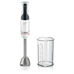 Блендер погружной BOSCH MSM4W210, 600 Вт, 1 скорость, 1 насадка, стакан, белый - фото 6461199