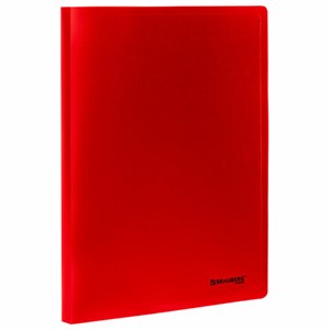 Папка на 2 кольцах А4 BRAUBERG UNIVERSAL, 25 мм, красная, до 170 листов, 0,5 мм, 273032 - фото 6466384