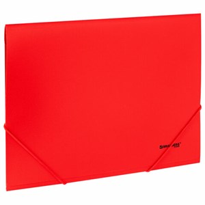 Папка на резинках А4 BRAUBERG UNIVERSAL, красная, до 300 листов, 0,5 мм, 273039 - фото 6466398