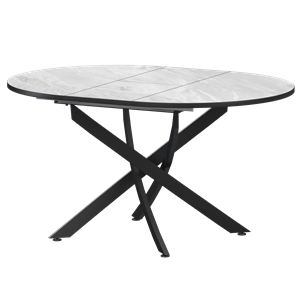 Стол раздвижной Геометрия 2 Обеденные столы в пластике Геометрия 2 1000+300 (Н-3783) Лавант/Черный муар - фото 6487657