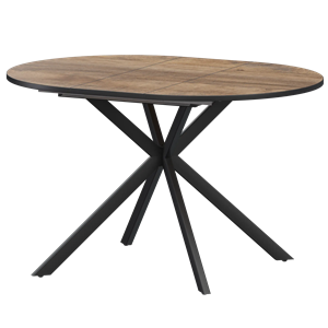 Стол раздвижной Грань 2 Обеденные столы в пластике Грань 2 1000+300 (Н-3783) Дуб Самдал/Черный муар - фото 6487662