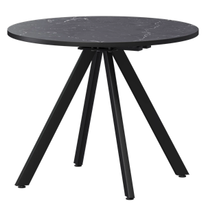 Стол нераздвижной Байкал Мини Обеденные столы в пластике Байкал 900 (Н-3820) Даркстоун/Черный муар - фото 6487854