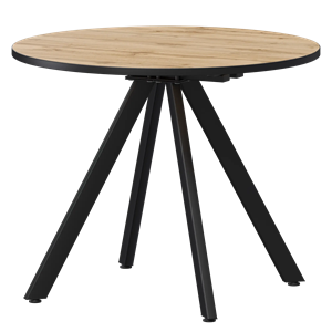 Стол нераздвижной Байкал Мини Обеденные столы в пластике Байкал 800 (Н-3819) Дуб Вотан/Черный муар - фото 6487863