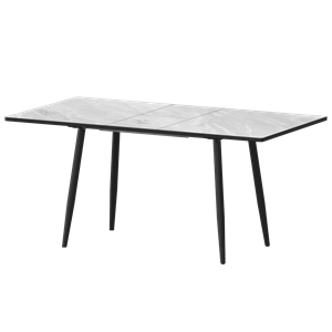 Стол раздвижной Бетта Обеденные столы в пластике Бетта 1200+300 R20 (Н-3814) Лавант/Черный муар - фото 6487890