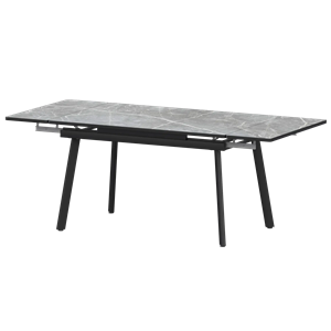 Стол раздвижной Гранд Обеденные столы в пластике Гранд 1200+300+300 (Н-3778) Фаерстоун/Черный муар - фото 6533568