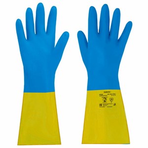Перчатки латексно-неопреновые КЩС ULTRA NEOPRENE химически устойчивые, х/б напыление, р-р 10-10,5 XL (оч больш) RABBITEX (РАББИТЕКС) 701116 - фото 6628981