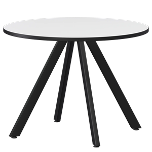 Стол нераздвижной Байкал Мини Обеденные столы в пластике Байкал 800 (Н-3819) Супер Белый/Черный муар - фото 6649971