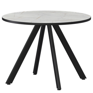 Стол нераздвижной Байкал Мини Обеденные столы в пластике Байкал 800 (Н-3819) Серый Каспий/Черный муар - фото 6649972