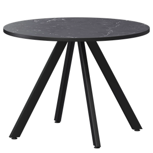 Стол нераздвижной Байкал Мини Обеденные столы в пластике Байкал 800 (Н-3819) Даркстоун/Черный муар - фото 6658359