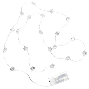 Электрогирлянда-нить комнатная "Звезды", 2 м, 20 LED, мультицветная, батарейки, ЗОЛОТАЯ СКАЗКА, 592477 - фото 6689628