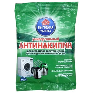 Антинакипин для стиральных машин 100 г, ВЫГОДНАЯ УБОРКА, РЕНЕССАНС КОСМЕТИК, МИНПРОМТОРГ, 3274 - фото 6843815