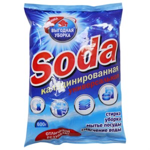 Сода кальцинированная 600 г, ВЫГОДНАЯ УБОРКА, РЕНЕССАНС КОСМЕТИК, МИНПРОМТОРГ, 2959 - фото 6843826