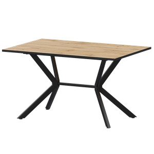 Стол нераздвижной Сириус Обеденные столы в пластике Сириус 1200 (Н-3825) Дуб Вотан/Черный муар - фото 6869410