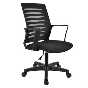 Кресло офисное Webstar, ткань, черное C11 - фото 6907330