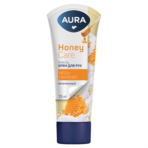 Крем для рук питательный 75мл AURA Honey Care "Мёд и пантенол", 14796 - фото 6907368