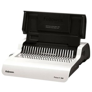 Переплетная машина для пластиковой пружины FELLOWES "PULSAR-Е", электрическая, пробивает 15 л., сшивает до 300 л., FS-5620701 - фото 7023150