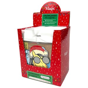 Елочное украшение 10 см, "Новогодняя лошадка" со скретч-слоем и предсказаниями, 95241 - фото 7099674