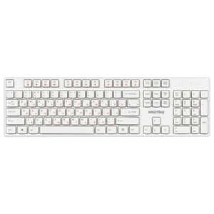Клавиатура проводная SMARTBUY ONE 238, USB, 104 клавиши, белый, SBK-238U-W - фото 7124338