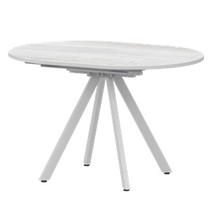 Стол раздвижной Байкал Мини Обеденные столы в пластике Байкал 900+300 (Н-3784) Фрост/Белый муар - фото 7135872