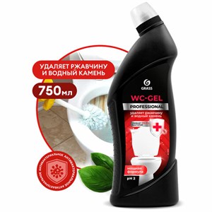 Средство чистящее кислотное для санузлов 750 мл, GRASS WC-GEL PROFESSIONAL, 125535 - фото 7150135